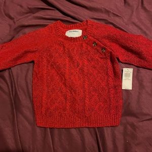Red baby sweater size 6-12 months